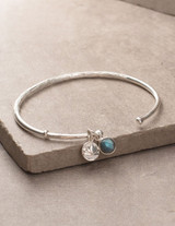 Labradorite Lotus Bangle