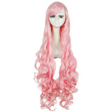 L-email wig 40inch 100cm Long Cosplay Wigs 10 Colors Long Wavy Black Red Brown White Synthetic Hair Perucas Cosplay Wig