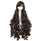 L-email wig 40inch 100cm Long Cosplay Wigs 10 Colors Long Wavy Black Red Brown White Synthetic Hair Perucas Cosplay Wig