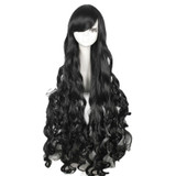 L-email wig 40inch 100cm Long Cosplay Wigs 10 Colors Long Wavy Black Red Brown White Synthetic Hair Perucas Cosplay Wig