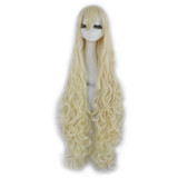 L-email wig 40inch 100cm Long Cosplay Wigs 10 Colors Long Wavy Black Red Brown White Synthetic Hair Perucas Cosplay Wig