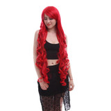 L-email wig 40inch 100cm Long Cosplay Wigs 10 Colors Long Wavy Black Red Brown White Synthetic Hair Perucas Cosplay Wig