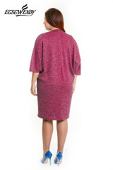 L-6XL Large Size 2018 Spring Summer Dress Big Size Casual Loose Dress Blue Red Elegance Dresses Plus Size Women Clothing Vestido