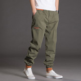 L-5XL Casual Cargo Pants Men Plus Size Baggy Harem Pants 2017 Fashion Solid Kpop Trousers Mens Elastic Waist Jogger Sweatpants