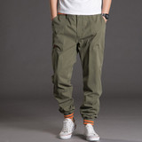 L-5XL Casual Cargo Pants Men Plus Size Baggy Harem Pants 2017 Fashion Solid Kpop Trousers Mens Elastic Waist Jogger Sweatpants