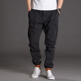 L-5XL Casual Cargo Pants Men Plus Size Baggy Harem Pants 2017 Fashion Solid Kpop Trousers Mens Elastic Waist Jogger Sweatpants