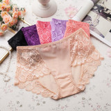 L-3XL Women underwear panties sexy brand  women's briefs seamless lace plus size sexy women underwear cotton breathable panty