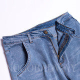 L 5XL plus size boyfriend jeans for women denim harem pants high waist summer casual patchwork loose jeans woman trousers blue