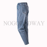 L 5XL plus size boyfriend jeans for women denim harem pants high waist summer casual patchwork loose jeans woman trousers blue