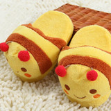 Children's Coral Fleece Indoor Slippers Shoes Kids Winter Warmer Boys Girls Home Slippers Non-Slip Cartoon Cute Floor Shoes