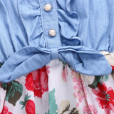 children's clothing summer floral print girl dress cotton vestidos baby girl child toddlers kids clothes dress for girl clothing