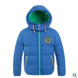 Children's Clothing 2017 Winter Boys Fashion Outerwear &amp; Coats Cotton-padded jacket Hooded Plus Velvet Thicken Jackets For Boys