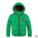 Children's Clothing 2017 Winter Boys Fashion Outerwear &amp; Coats Cotton-padded jacket Hooded Plus Velvet Thicken Jackets For Boys