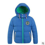 Children's Clothing 2017 Winter Boys Fashion Outerwear &amp; Coats Cotton-padded jacket Hooded Plus Velvet Thicken Jackets For Boys