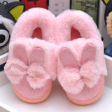 Children Winter Slippers Warm Plush Kids Slippers Soft Sole Indoor Slipper With Fur Cute Animal Baby Girls Home Slippers