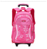 Children Trolley School Bag Backpack Wheeled School Bag For Grils Kids Wheel Schoolbag Student Backpacks Bags Free Shipping