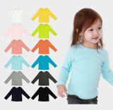 Children T-shirt For Girls Spring Autumn Long Sleeve Solid Candy Color Boys Girls T Shirt Tops Kids Clothes Boys Clothing Children T-shirt For Girls Spring Autumn Long Sleeve Solid Candy Color Boys Girls T Shirt Tops Kids Clothes Boys Clothing