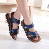 Children Summer sandals children shoes 2016 boys sandal general leather baby shoes