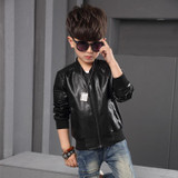 Children Spring Boys Coat Winter Thick Fleece Kids PU Leather Jackets Baby Boys Clothes Warm Boys Clothing Outwear