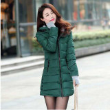 2016 Autumn Winter Jacket Women cotton-padded plus size Winter Coat Women Thicken Warm Parka female Hooded Overcoat AE904