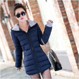2016 Autumn Winter Jacket Women cotton-padded plus size Winter Coat Women Thicken Warm Parka female Hooded Overcoat AE904