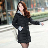2016 Autumn Winter Jacket Women cotton-padded plus size Winter Coat Women Thicken Warm Parka female Hooded Overcoat AE904