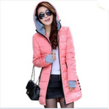 2016 Autumn Winter Jacket Women cotton-padded plus size Winter Coat Women Thicken Warm Parka female Hooded Overcoat AE904