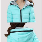 2016 Autumn Winter Jacket Women cotton-padded plus size Winter Coat Women Thicken Warm Parka female Hooded Overcoat AE904