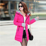 2016 Autumn Winter Jacket Women cotton-padded plus size Winter Coat Women Thicken Warm Parka female Hooded Overcoat AE904
