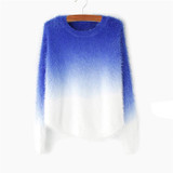2016 autumn winter cashmere sweater women fashion sexy O-neck sweater loose 100% fluffy wool women sweaters and pullovers
