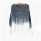 2016 autumn winter cashmere sweater women fashion sexy O-neck sweater loose 100% fluffy wool women sweaters and pullovers