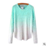 2016 autumn winter cashmere sweater women fashion sexy O-neck sweater loose 100% fluffy wool women sweaters and pullovers