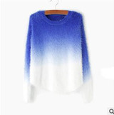2016 autumn winter cashmere sweater women fashion sexy O-neck sweater loose 100% fluffy wool women sweaters and pullovers