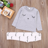 2016 autumn Winter baby boy girl clothes Long sleeve Top + pants 2pcs sport suit baby clothing set newborn infant clothing