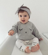 2016 autumn Winter baby boy girl clothes Long sleeve Top + pants 2pcs sport suit baby clothing set newborn infant clothing