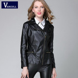 2016 Autumn Spring Short Fashion Leather Jacket Women Casual Coat Motorcycle jacket PU Leather Clothing Plus size Ladies Outwear