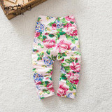 2016 Autumn Flower Girls Cotton Legging Pants Newborn Infant Baby Girls Pants Baby Leggins Legging Infantil Trousers
