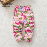 2016 Autumn Flower Girls Cotton Legging Pants Newborn Infant Baby Girls Pants Baby Leggins Legging Infantil Trousers
