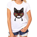 2017 Brand t shirts women Harajuku Funny Black Cat Prints Simple casual short sleeve O-neck women's t shirt Female Tees Tops 2017 Brand t shirts women Harajuku Funny Black Cat Prints Simple casual short sleeve O-neck women's t shirt Female Tees Tops