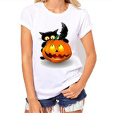 2017 Brand t shirts women Harajuku Funny Black Cat Prints Simple casual short sleeve O-neck women's t shirt Female Tees Tops 2017 Brand t shirts women Harajuku Funny Black Cat Prints Simple casual short sleeve O-neck women's t shirt Female Tees Tops