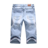 2017 Brand Shorts for men Summer Men denim Shorts Fashion Designers Shorts Cotton Jeans Slim Jeans Shorts Men Plus Size 38