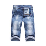 2017 Brand Shorts for men Summer Men denim Shorts Fashion Designers Shorts Cotton Jeans Slim Jeans Shorts Men Plus Size 38