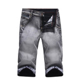 2017 Brand Shorts for men Summer Men denim Shorts Fashion Designers Shorts Cotton Jeans Slim Jeans Shorts Men Plus Size 38