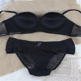2017 Brand Sexy Lace Embroidery Women Bra Set Underwear Seamless Push Up Bra and Lingerie Set For Woman BS115