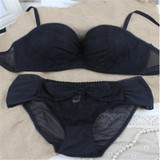 2017 Brand Sexy Lace Embroidery Women Bra Set Underwear Seamless Push Up Bra and Lingerie Set For Woman BS115