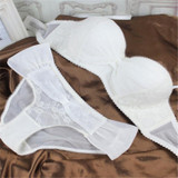 2017 Brand Sexy Lace Embroidery Women Bra Set Underwear Seamless Push Up Bra and Lingerie Set For Woman BS115