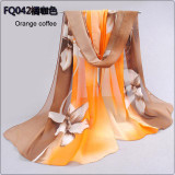 2017 brand new woman scarf long arab hijab print silk chiffon scarves fashion shawl 160cm*50cm free shipping