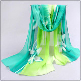 2017 brand new woman scarf long arab hijab print silk chiffon scarves fashion shawl 160cm*50cm free shipping