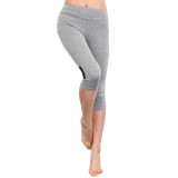 2017 Brand New Women Leggings Capris Fitness Legging High Elastic Slim Pants Stretch Workout Pants