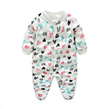 2017 Baby Rompers Fleece Long Sleeve 0-12M Baby Clothing Overalls for Newborn Baby Clothes Boy Girl Romper Ropa Bebes Jumpsuit
